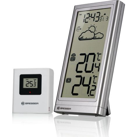 Station météo - Meteo Temp - Argent - Sans fil - Pour une utilisation intérieure et extérieure (1/5)