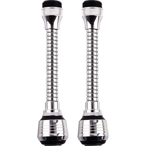 Rallonge robinet 2 pièces Filtre d'extension pivotant 360° Douche à économie d'eau Facile à nettoyer pour éviers de cuisine et salle de bain (1/5)
