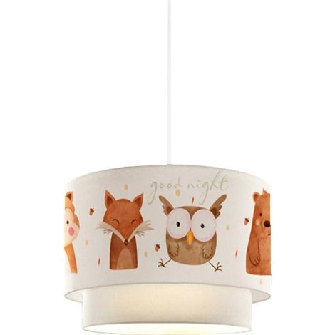 Kinder Plafondlamp E27 Wit Rood Kinderenkamer Tegel 30x20 cm (1/2)
