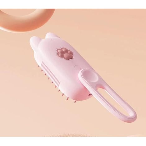 Brosse à vapeur pour chat - Peigne d'épilation des poils d'animaux avec réservoir d'eau - Brosse à vapeur multifonction pour (1/4)