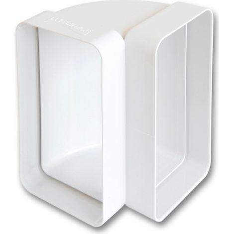 CURVA VERTICALE 120X60MM BIANCO PER CANALIZZATA