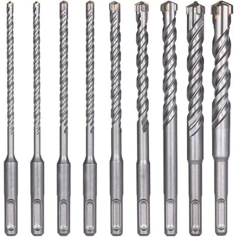 Betonbohrer, 8-teiliger Schlagbohrer, Steinbohrer, 5,6,6,8,8,10,12,14 x 160 mm Bohrwerkzeuge zum Bohren von Löchern in Beton, Keramikfliesen, Stein FLITI