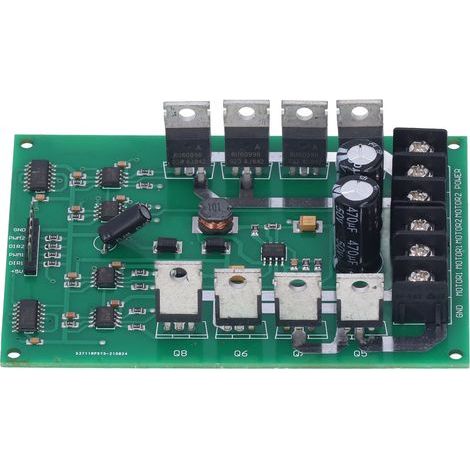 Hochleistungsfähiges Dual-H-Brücken-Gleichstrommotor-Steuermodul mit Bremsfunktion, Steuerplatine für Gleichstrommotoren, bidirektionaler Drehzahlregler (1/5)