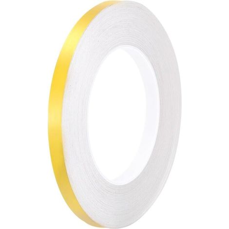 Ruban adhésif métallisé de 1 cm x 50 m pour carrelage, idéal pour murs, placards, salles de bain, sols, carrelages, voitures et décorations d'art, or (1/5)