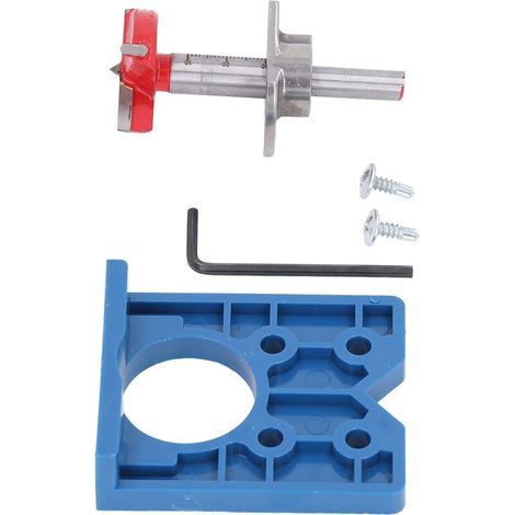 Kit d'outils de perçage dissimulés de 35 mm, gabarit pour meubles en bois (portes, fenêtres, menuiserie). (1/5)