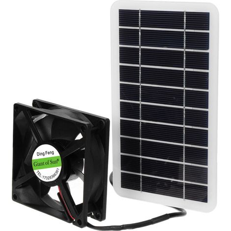 12V 30W Solar Powered Exhaust Fan, Solar Panel Power Mini Ventilator (1/5)