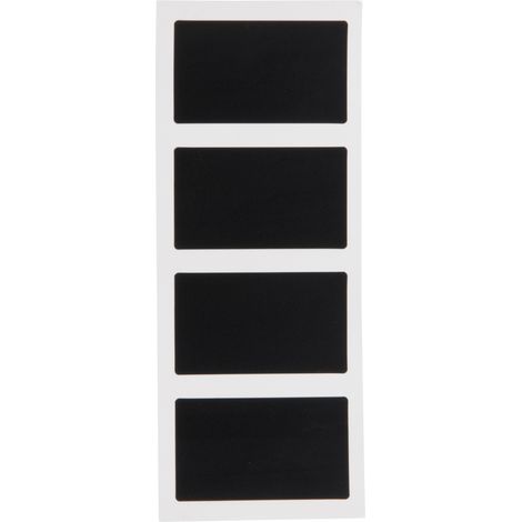 Lot de 8 étiquettes ardoises adhésives - Forme rectangle (1/5)