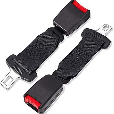 2 PCS rallonge de siège de voiture universelle - 36cm ceinture de sécurité rallonge (1/4)