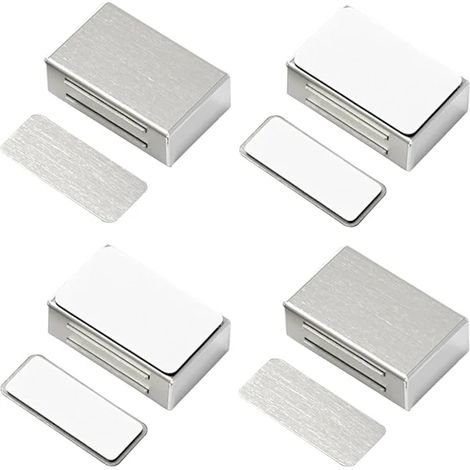 Aimants adhésifs pour portes de placard, lot de 4 verrous magnétiques pour portes
