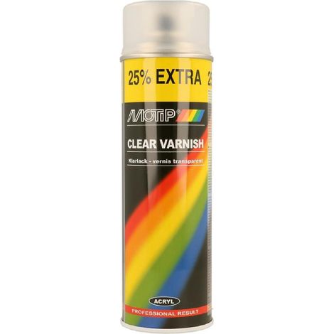 VERNIS TRANSPARENT MAT AEROSOL 500ML MOTIP