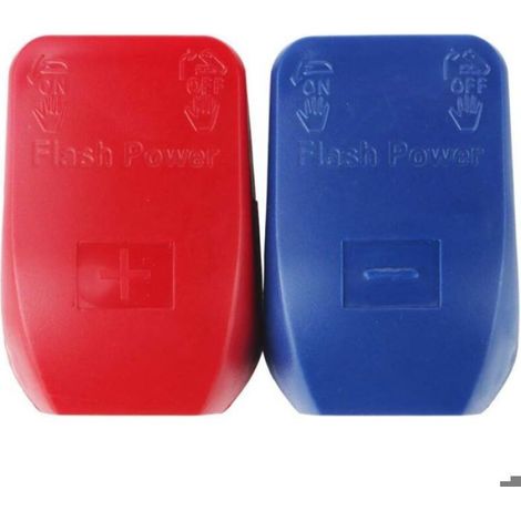 Lot de 2 Cosses Batterie Serrage Rapide, Libération Rapide 12V Cosse Batterie Bornes de Batterie Connecteurs, Coupe Batterie pour (1/4)