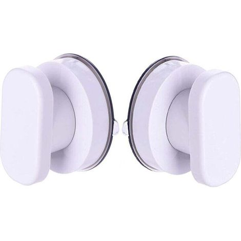 2Pcs Ventouse Forte Tirer Poignées, Sucker Main Courante,Boutons de Placard Poignée de Porte de Placard de Tiroir Poignées en Verre de Poignée d'adsorbant (1/4)