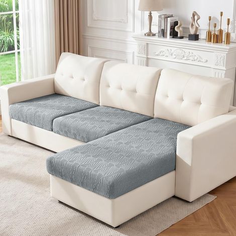 Housse de Coussin Canapé d'angle, Protege Canape Extensible (1/5)