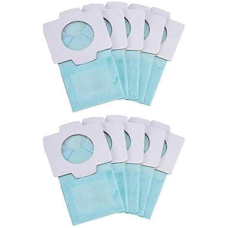 NALOOKAMIC Lot de 10 sacs à poussière pour aspirateur Makita 198744-5 et filtre en papier pour les modèles DCL182, CL107, CL072, CL102 et BCL182. Accessoires pour aspirateurs. (1/4)
