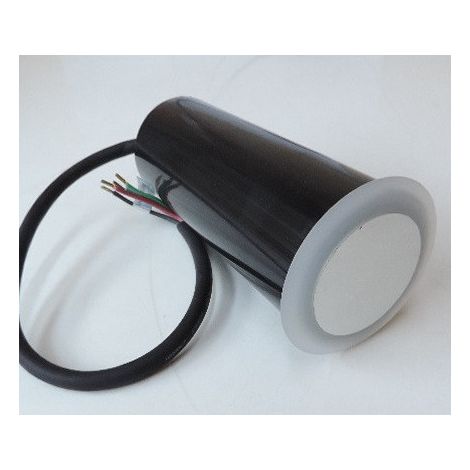 Encastré de sol LED 1x3W Ø 70mm L150mm lumiere couleur changeante RGB 3in1 alim 24V DC (non incl) diff opale étanche IP67 (1/2)