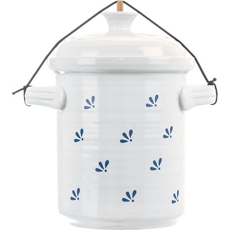 Keramik-Einmachgefäß, blauer Vogel, 2,5 l (1/5)