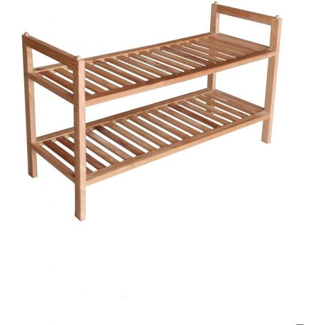Primaster Schuhregal 70 x 27 x 40 cm Schuhablage Schuhständer Buchenholz