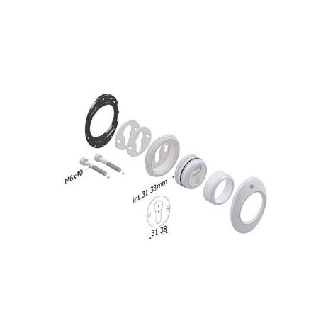 DEFENDER MECCANICO 4280 MECDEF CROMO SATINATO- - ø mm.46x20h. - interasse mm.38 - 1 pezzi SECUREMME