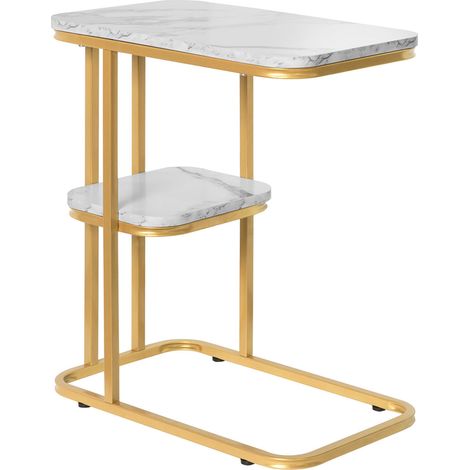 SoBuy Side Table with 2 Shelves,FBT110-G (1/5)