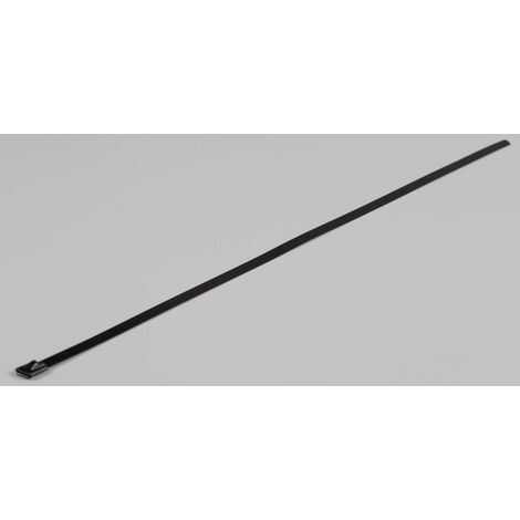 Serre-câble RS PRO Métallique en Acier inoxydable revêtu de polyester, 520mm x 7,9 mm ( Prix pour Sachet de 100 ) (1/2)