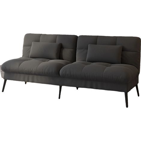 Divano letto, design multifunzionale, stile minimalista, nero (1/2)
