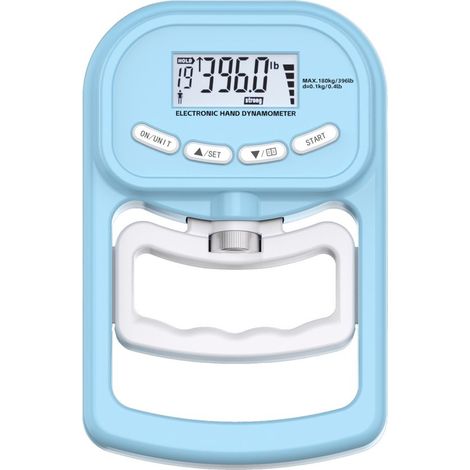 Elektronischer Handkraftmesser – 180 kg Trainer – Wiederaufladbar/Digitales LCD – Schwarz/Weiß (1/5)