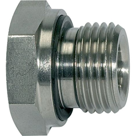 Riegler Kurze Wechselreduzierung, Weichdicht., G1/2 a. G1/4 i., ES 1.4571 (1/3)