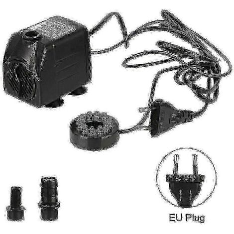 Pompe de fontaine submersible avec 12 lumières LED, fonctionnement ultra-silencieux, câble d'alimentation inclus, 15 W (1/5)