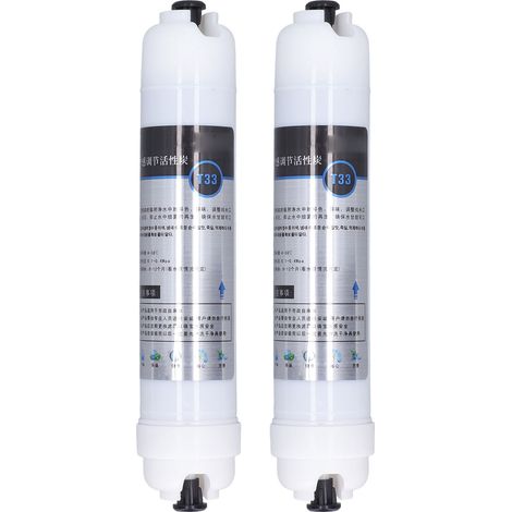 2 Cartouches de Filtre à Eau Remplacement 10 Pouces Purificateur Élimine Chlore Résiduel à Haute Teneur en Iode (1/5)