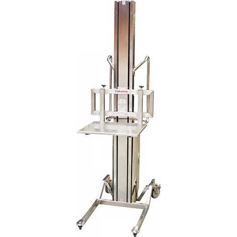 Impilatore a piattaforma in acciaio inox - Altezza di sollevamento 1200mm - Carico massimo 150kg - 855009558-P
