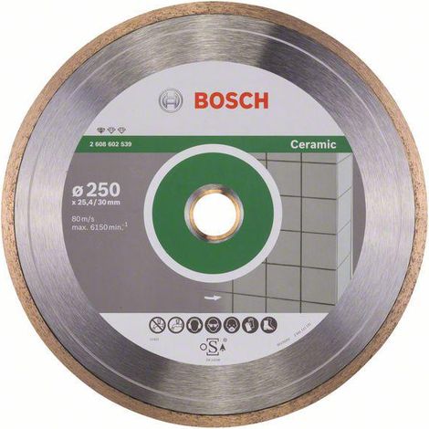 Bosch Diamanttrennscheibe Standard for Ceramic 250 x 30+25,40 x 1,6 x 7 mm