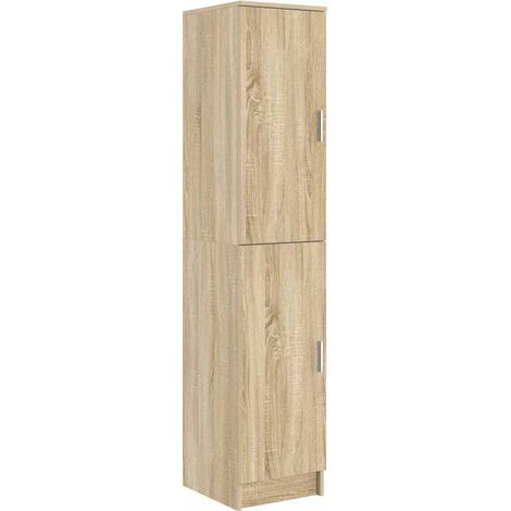 Buffet,Bahut,Highboard Chêne sonoma 35 x 39 x 168 cm Bois d'ingénierie CFW72342 (1/5)