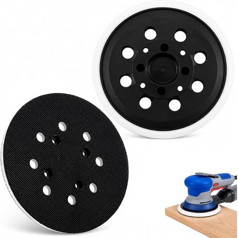 Disco de lijado de 125 mm y 8 orificios para lijadora orbital aleatoria Bosch PEX 300 400AE  4000 AE Advanced Orbit de 18", disco abrasivo de dureza media, repuesto profesional. (1/5)