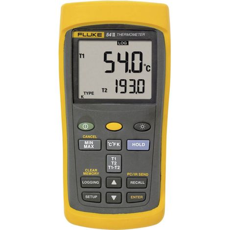Fluke 54IIB 50HZ Termometro -250 - +1767 °C Sensore tipo E, J, K, N, R, S, T (1/2)