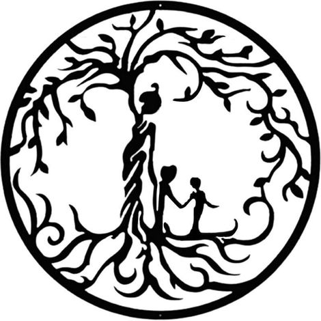 Metal Wall Art, Metal Tree of Life Wall Art, Metal Family Tree Sign, Metal Tree of Life Wall Decoration, Interior Decoration, 02 (1/5)