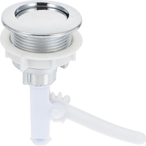 Bouton-poussoir Abs de Simple pour Réservoir Toilettes Argenté (1/5)