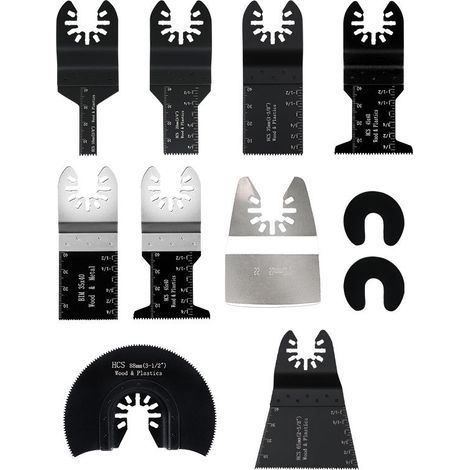 Lames de scie multi-outils 31 pièces, outil oscillant en métal, lame de scie multi-outils pour couper le bois/métal/plastique Compatible avec Makita Fein Dewalt Parkside Einhell Bosch (1/3)