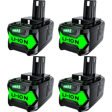 Batterie, capacité 6,0 Ah, type Li-Ion, compatible avec Ryobi (1/2)