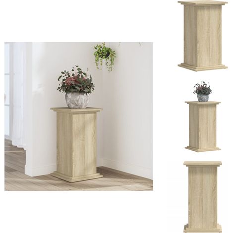 Support pour plantes chêne sonoma 33x33x60 cm bois d'ingénierie - Support Pour Plantes - Supports Pour Plantes - Support De Fleurs - Support De Pot De Fleurs (1/5)