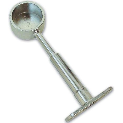 Reggitubo Tondo per Armadio Foro Chiuso finitura Cromata 25 mm a soffitto (1/2)