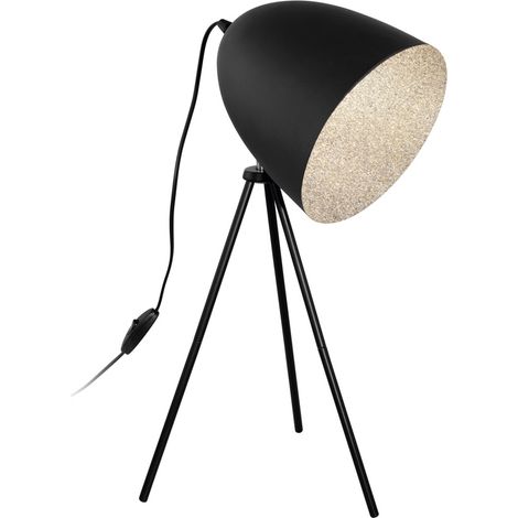 Lampe de table trépied Mareperla Noir - 79378 (1/2)