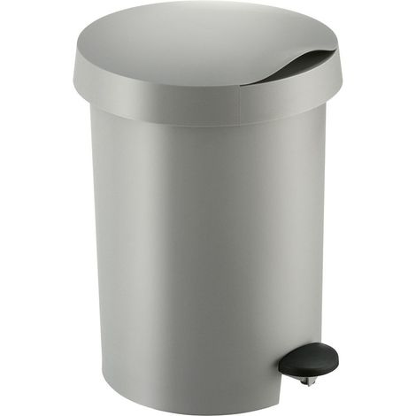 Poubelle à pédale Sunware Zodiac 5L Gris Argent
