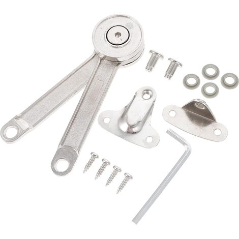 Charnière Argenté de Réglable en Couvercle du Alliage Maintien de Zinc Angles D’ouverture Ajustables, Ouverture et Fermeture Faciles, Outils D’installation Inclus (1/5)