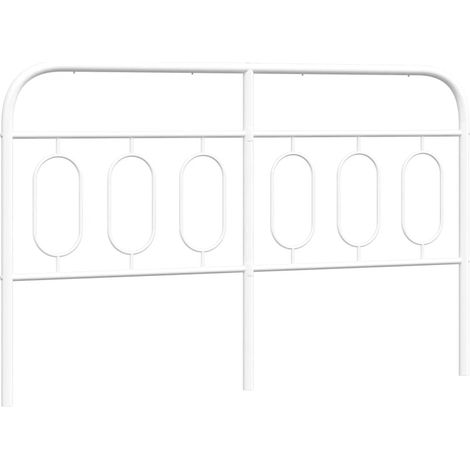 Maison Exclusive - Cabecero de repuesto de metal blanco 140 cm