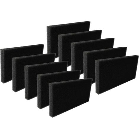 vhbw 10x filtro espuma compatible con Gorenje D7565J, D7565L, D7565 L, D7564, D7565, D7560 A+, D 7565, D7465J, D7560A, D7560A+ secadoras ropa