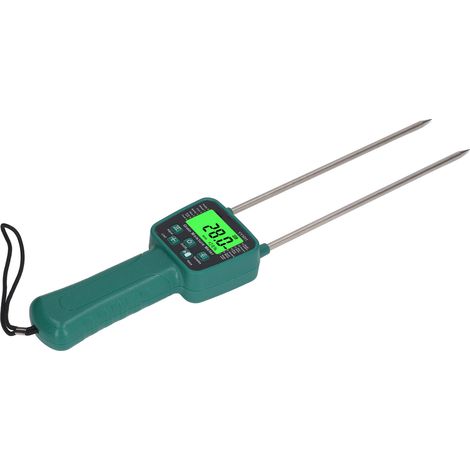 Feuchtigkeitsmessgerät für Getreide, Weizen, Sojabohnen und Mais mit LCD-Bildschirm und Sprachansagen, tragbares Feuchtigkeitsmessgerät (1/5)