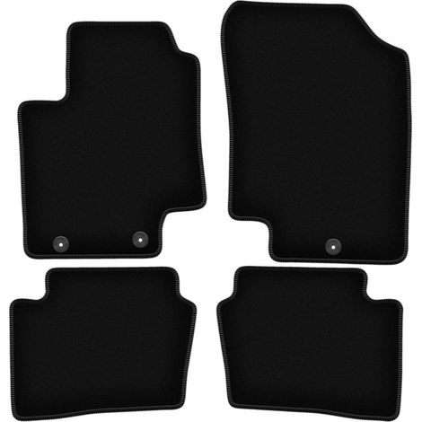 Tapis de sol en velours noir BASIC pour Hyundai i20 I à hayon (2008-2014) (1/5)