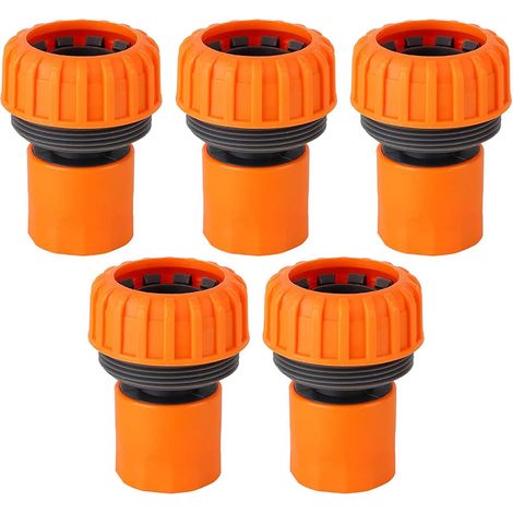 5 Conectores de Manguera de Jardín Adaptador de Manguera Conector de Tubo de Agua PP de 1 Pulgada para Spayer de Arandela Rápida (1/5)
