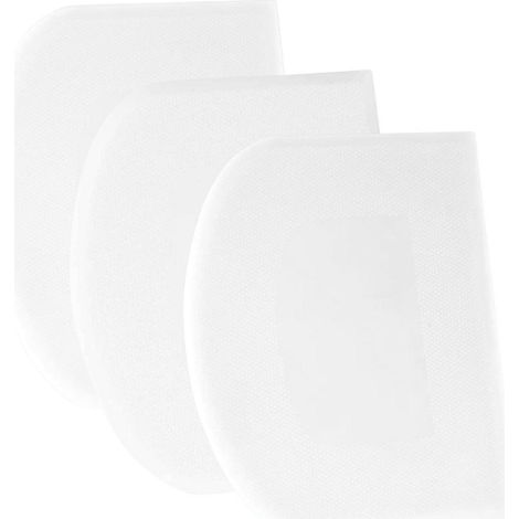 Teigschaber Set 3 Stück, BPA-frei, flexibel, scharfe Kante, 30x18.5cm, weiß