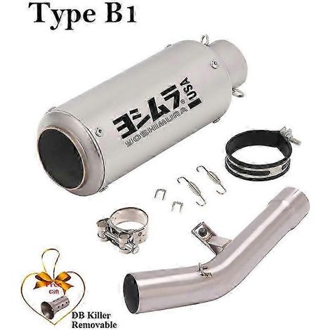Para Suzuki Gsf650 Gsf1250 Gsx650f Gsf 650 1250 Gsx 650f 2007 - 2018 Sistema De Escape De Motocicleta Silenciador Db Killer Escape Moto Tubo( Type B1) (1/5)